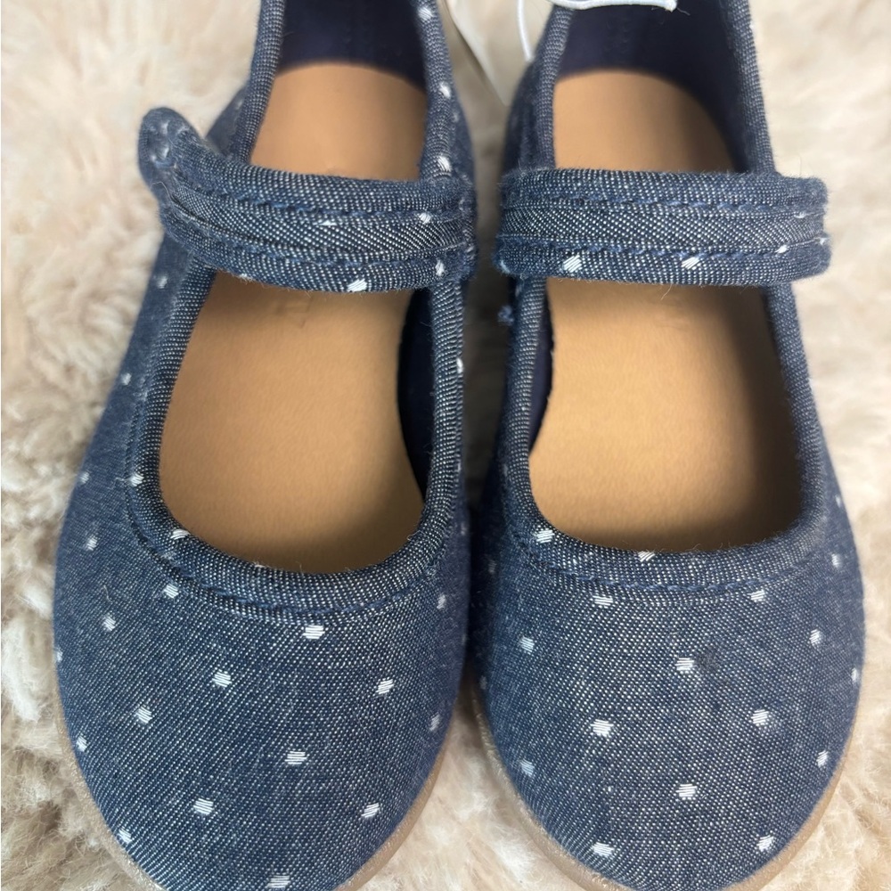 Old Navy Blue Polka Dot Mary Jane Shoes